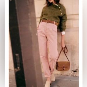 Sézane Sama trousers in rose (size 36)